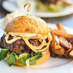 Burger aux deux fromages